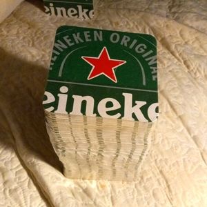 Heineken Cardboard Beer Coasters